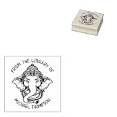 Aangepast uit de bibliotheek van Ganesha hindu God Rubberstempel (Gestempeld)