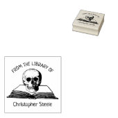 Aangepast uit de bibliotheek van Gothic Skull Book Rubberstempel (Gestempeld)