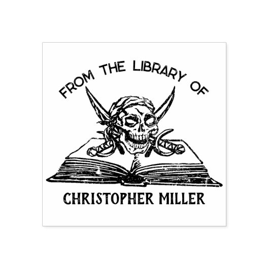 Aangepast uit de bibliotheek van het pirate Skull  Rubberstempel (Afrduk)