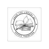Aangepast 'Uit de bibliotheek van' Rubberstempel (Afrduk)