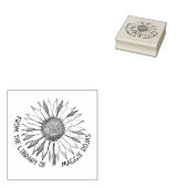 Aangepast uit de bibliotheek van zonnebloemboeken rubberstempel (Gestempeld)