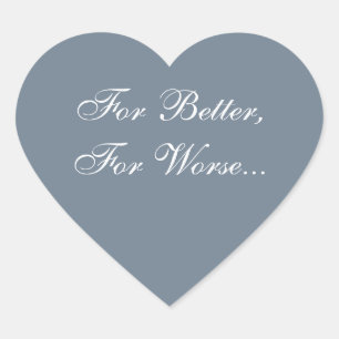 Aangepast Uitnodigen Leistgrijs Hart Sticker