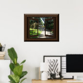 Aangepast Uitzicht Faux-venster Foto toevoegen Poster (Thuiskantoor)