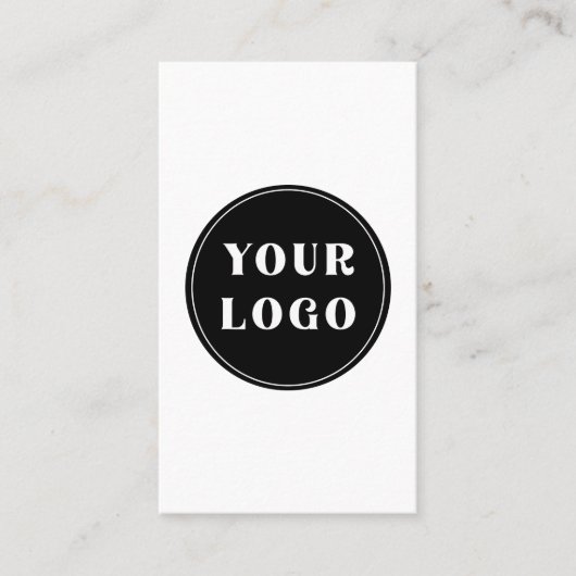Aangepast, uniek, slank en minimalistisch aanbevelingskaartje (Voorkant)