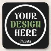 Aangepast, uniek, slank en minimalistisch bier onderzetter (Voorkant)