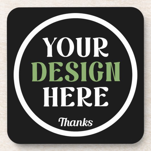 Aangepast, uniek, slank en minimalistisch bier onderzetter (Voorkant)