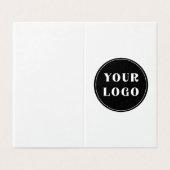 Aangepast, uniek, slank en minimalistisch kaart (Buitenkant ongevouwen)