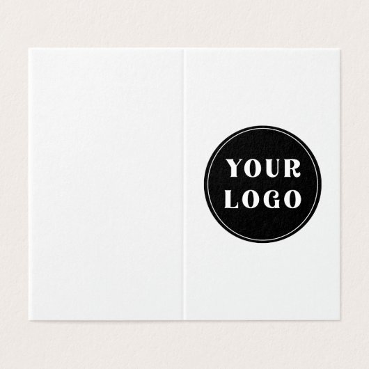 Aangepast, uniek, slank en minimalistisch kaart (Buitenkant ongevouwen)