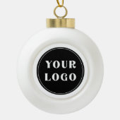 Aangepast, uniek, slank en minimalistisch keramische bal ornament (Voorkant)