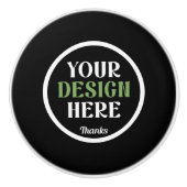 Aangepast, uniek, slank en minimalistisch keramische knop (Voorkant)