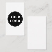 Aangepast, uniek, slank en minimalistisch kortingskaartje (Voorkant / Achterkant)