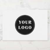 Aangepast, uniek, slank en minimalistisch likeurfles etiket (Enkel label)