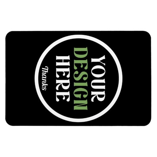 Aangepast, uniek, slank en minimalistisch magneet (Horizontaal)