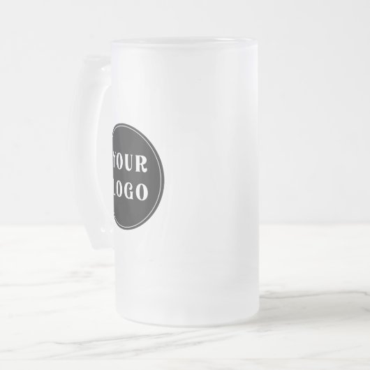 Aangepast, uniek, slank en minimalistisch matglas bierpul (Voorkant links)