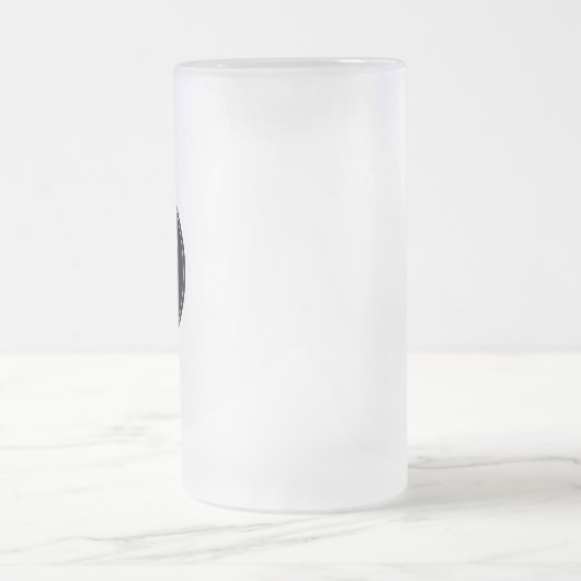 Aangepast, uniek, slank en minimalistisch matglas bierpul (Center)