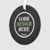 Aangepast, uniek, slank en minimalistisch ornament (voorkant)