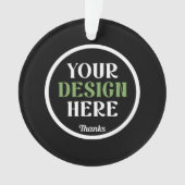 Aangepast, uniek, slank en minimalistisch ornament (voorkant)