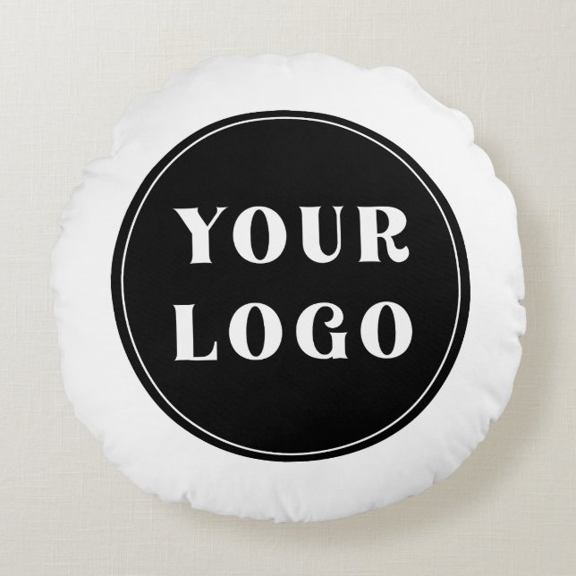 Aangepast, uniek, slank en minimalistisch rond kussen (Voorkant)
