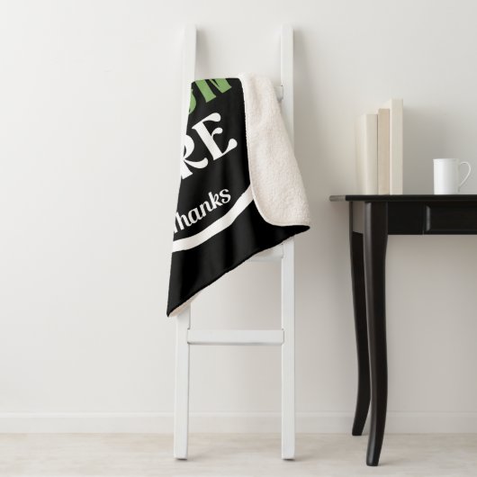 Aangepast, uniek, slank en minimalistisch sherpa deken (In situ)