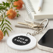 Aangepast, uniek, slank en minimalistisch sleutelhanger (Voorkant Rechts)