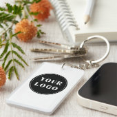 Aangepast, uniek, slank en minimalistisch sleutelhanger (Voorkant Rechts)