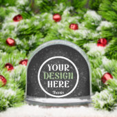 Aangepast, uniek, slank en minimalistisch sneeuwbol (Kerstmis)