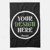 Aangepast, uniek, slank en minimalistisch theedoek (Verticaal)