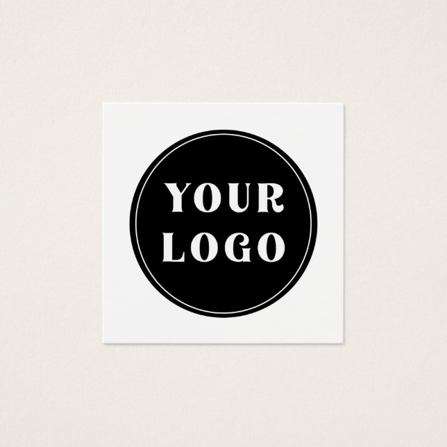 Aangepast, uniek, slank en minimalistisch vierkante visitekaartjes (Voorkant)