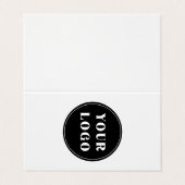 Aangepast, uniek, slank en minimalistisch visitekaartje (Buitenkant ongevouwen)