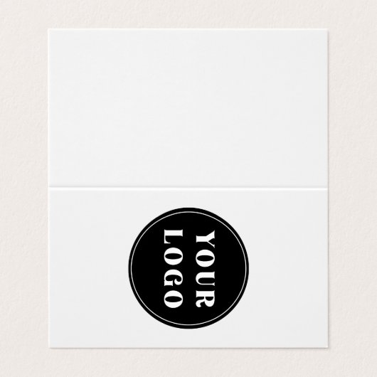 Aangepast, uniek, slank en minimalistisch visitekaartje (Buitenkant ongevouwen)