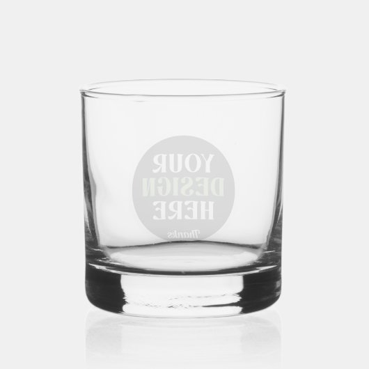 Aangepast, uniek, slank en minimalistisch whisky glas (Achterkant)