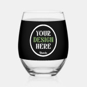 Aangepast, uniek, slank en minimalistisch wijnglas zonder voet (Voorkant)