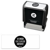 Aangepast, uniek, slank en minimalistisch zelfinktende stempel (In situ)