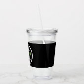 aangepast, uniek, strak & minimalistisch acryl drinkbeker (Links)