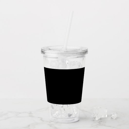 aangepast, uniek, strak & minimalistisch acryl drinkbeker (Achterkant ijs)