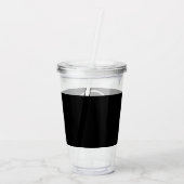 aangepast, uniek, strak & minimalistisch acryl drinkbeker (Achterkant)