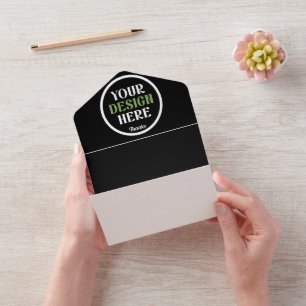 aangepast, uniek, strak & minimalistisch all in one uitnodiging