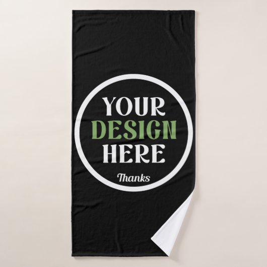 aangepast, uniek, strak & minimalistisch badhanddoek (Badhanddoek)