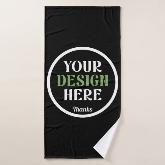 aangepast, uniek, strak & minimalistisch badhanddoek (Badhanddoek)