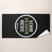 aangepast, uniek, strak & minimalistisch badhanddoek (Badhanddoek)