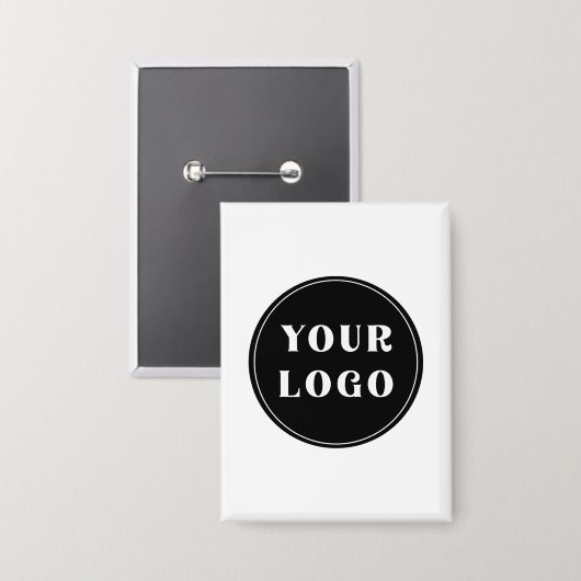 aangepast, uniek, strak & minimalistisch button (Voorkant / Achterkant)