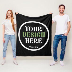 aangepast, uniek, strak & minimalistisch fleece deken