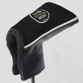 aangepast, uniek, strak & minimalistisch golfheadcover (3/4 voorkant)