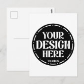 aangepast, uniek, strak & minimalistisch hershey®' briefkaart (Voorkant / Achterkant)
