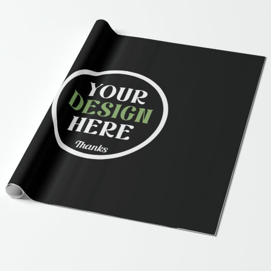aangepast, uniek, strak & minimalistisch hershey®' cadeaupapier (Uitgerold)