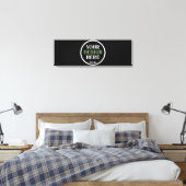 aangepast, uniek, strak & minimalistisch hershey®' canvas afdruk (Insitu (Slaapkamer))