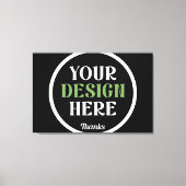 aangepast, uniek, strak & minimalistisch hershey®' canvas afdruk (Voorkant)