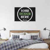 aangepast, uniek, strak & minimalistisch hershey®' canvas afdruk (Insitu (Slaapkamer))