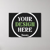 aangepast, uniek, strak & minimalistisch hershey®' canvas afdruk (Voorkant)