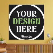 aangepast, uniek, strak & minimalistisch hershey®' canvas afdruk (Insitu (Woonkamer))